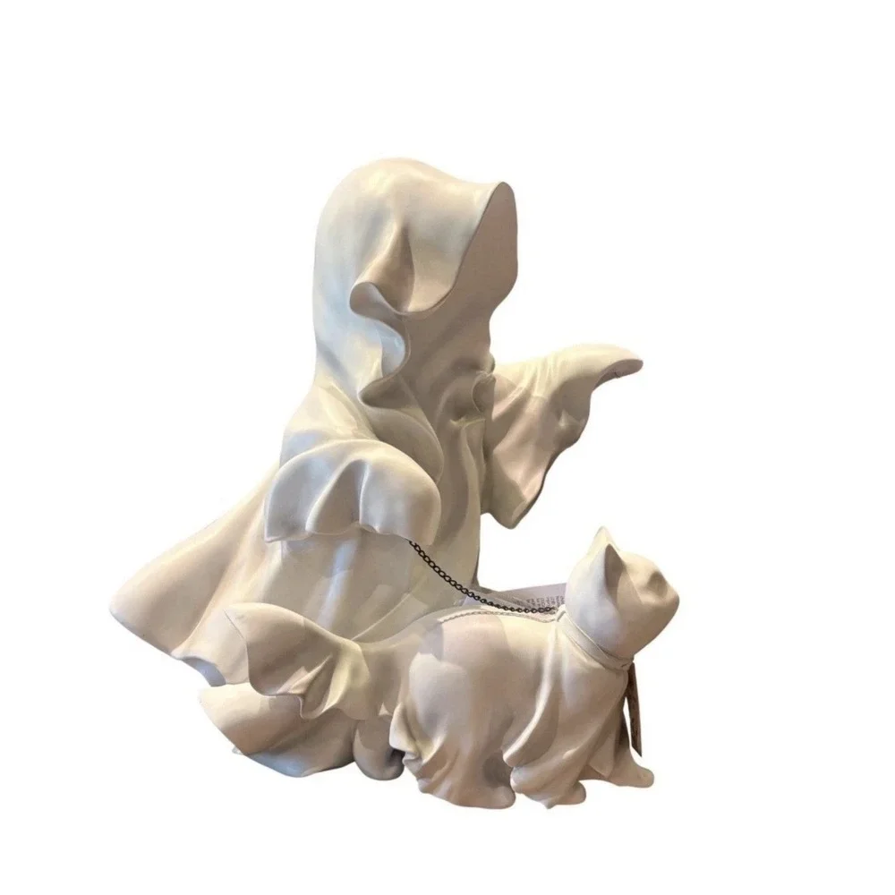 Cracker Barrel Ghost With Lantern And Walking Cat Tik Tok Viral